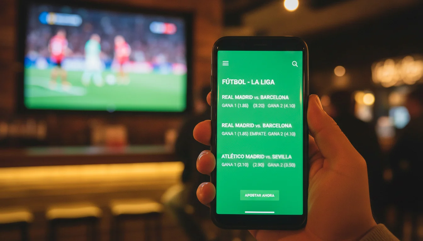 Mercado de apps de apuestas deportivas en España para fútbol móvil
