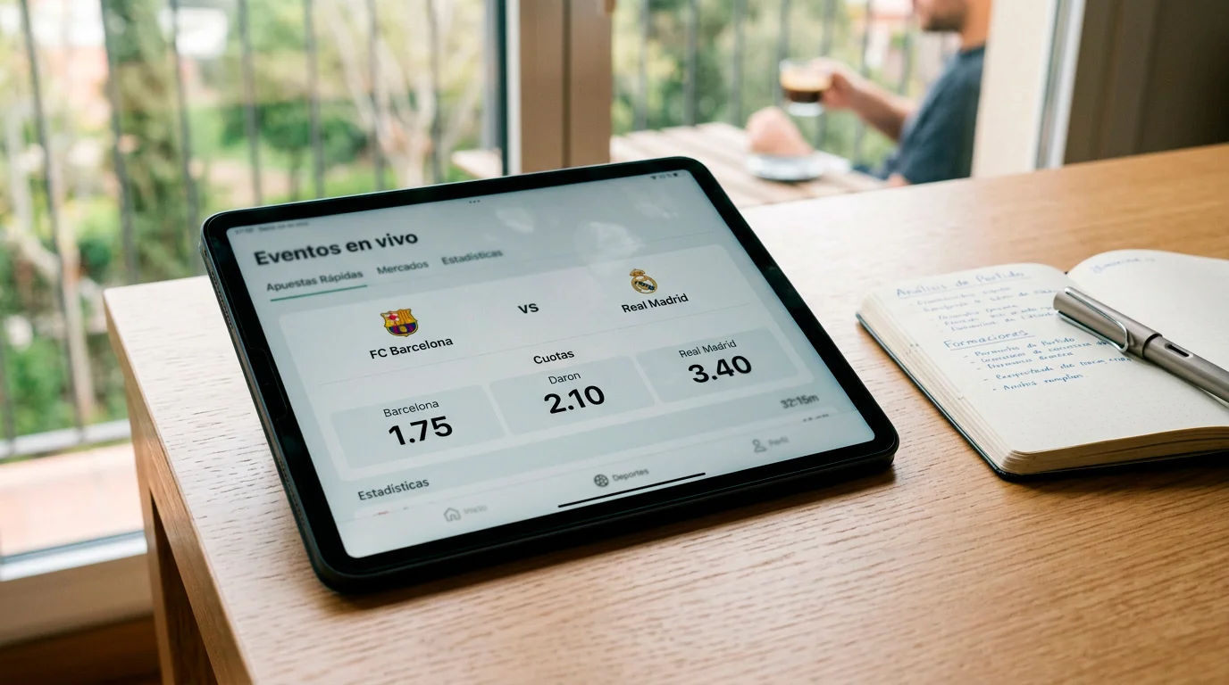 Explicación visual de cuotas decimales en apuestas de fútbol con tabla de conversión